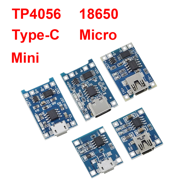 Tp4056 Module - 1/5 adet 5V 1A mikro/tip-c/Mini 18650