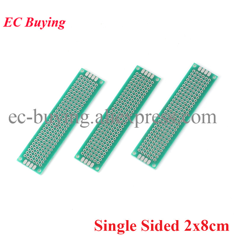 Pcb Prototyping Board - 10 adet/grup 2x8 cm Tek Taraflı