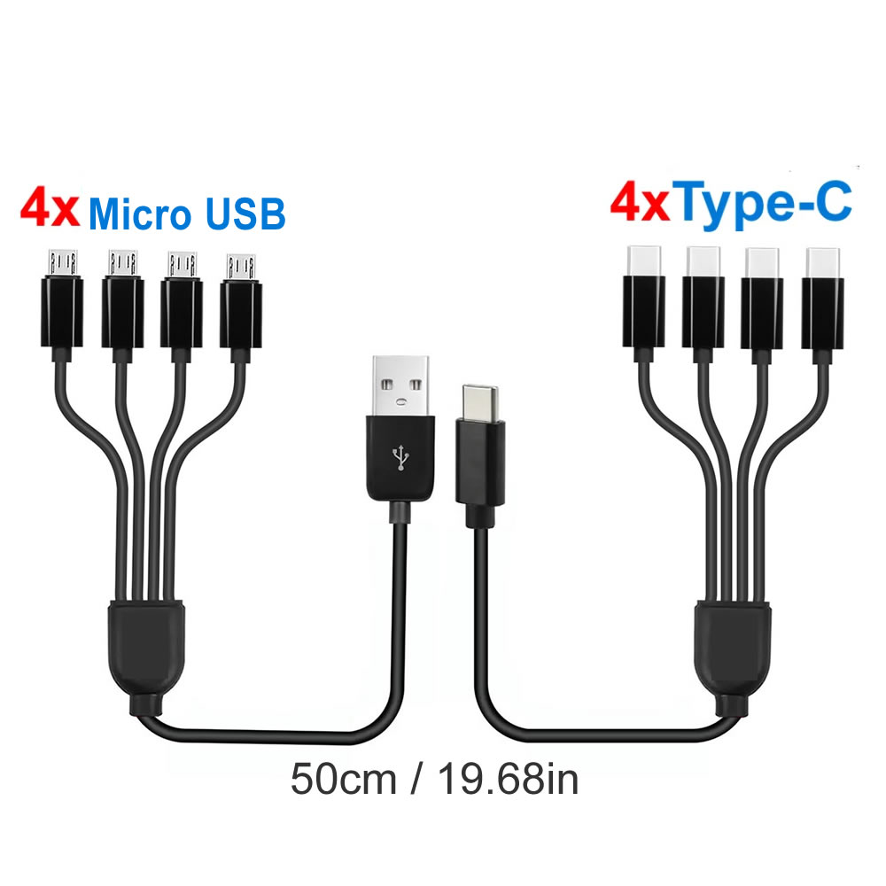 Micro Usb Cable - Kısa Kablo 5V USB A C