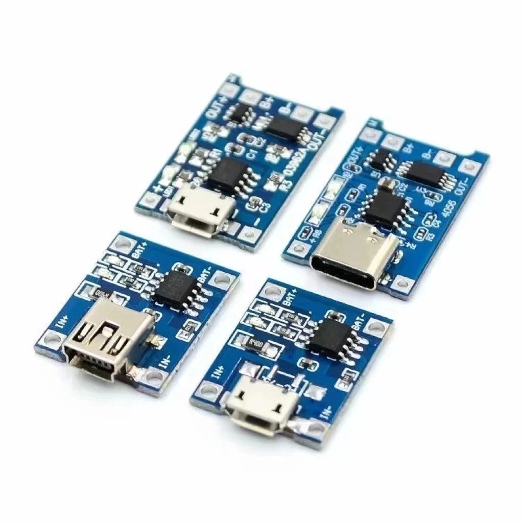 Li Ion Charger Module - 1-20 Adet Tip-C/Mikro/Mini USB 5V 1A