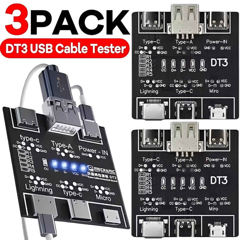 1/2/3 Adet DT3 USB Test Cihazı - Micro Usb Cable incelemesi ve fiyatı