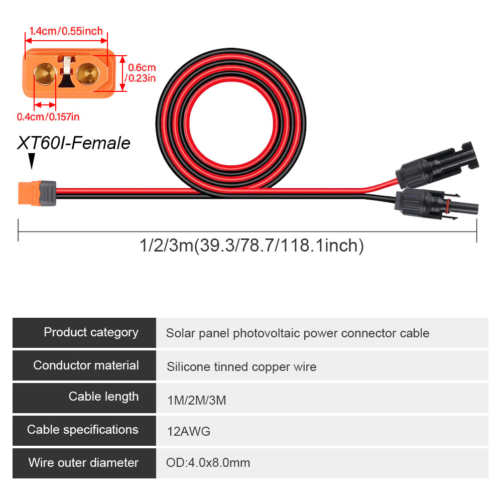 1/2/3 M Güneş Konektörü XT60I- - Ipex Connector incelemesi ve fiyatı