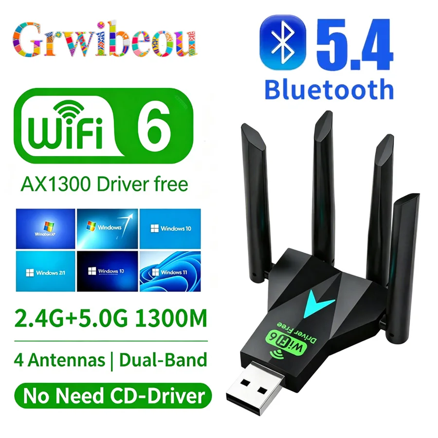 1300 Mbps WIFI 6 + Bluetooth 5 - Antenna 2.4Ghz incelemesi ve fiyatı