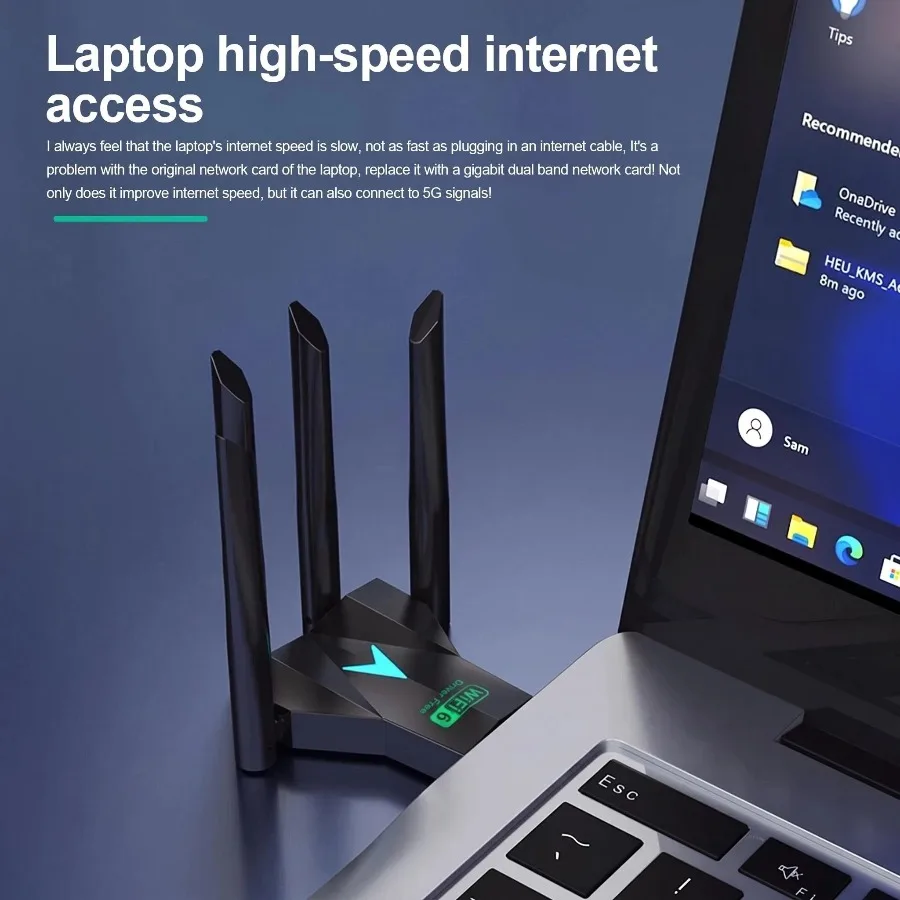 1300 Mbps WIFI 6 + Bluetooth 5 - Antenna 2.4Ghz incelemesi ve fiyatı