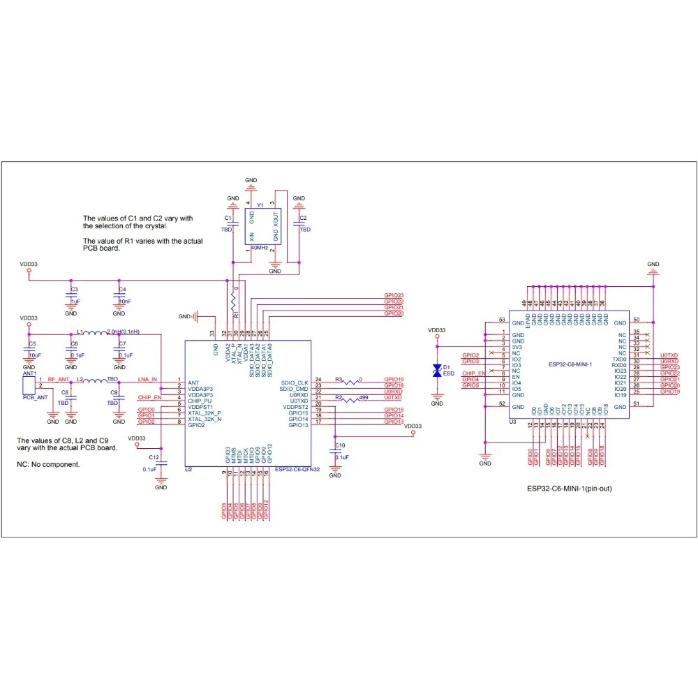2-100PCS ESP32-C6-MINI-1U ve 1 - Ipex Connector incelemesi ve fiyatı
