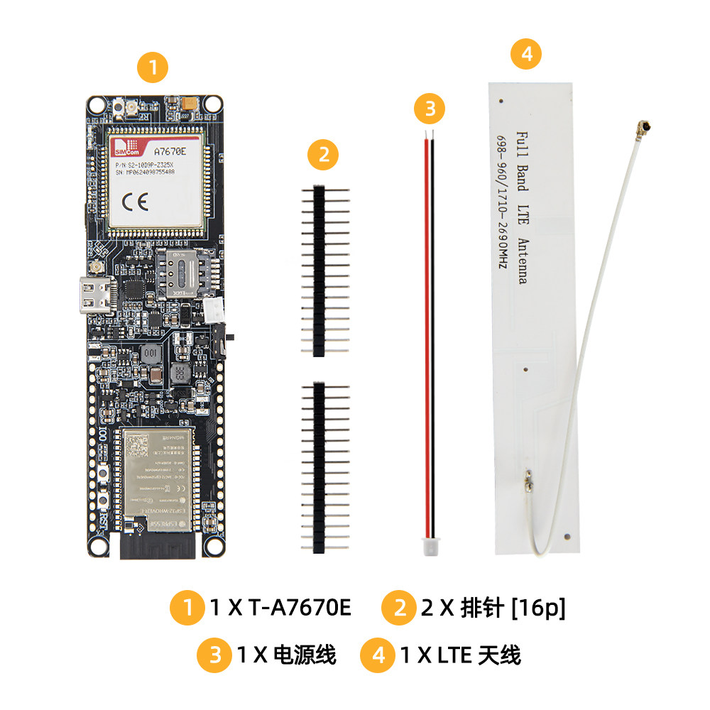 LILYGO T-A7670E ESP32 Modülü,  - Esp32 Battery Holder Lipo incelemesi ve fiyatı