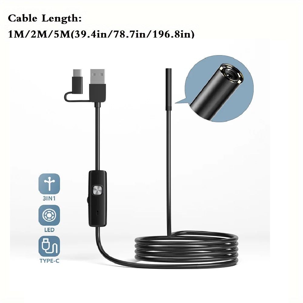 7MM/8mm Android Endoskop Kamer - Micro Usb Cable incelemesi ve fiyatı
