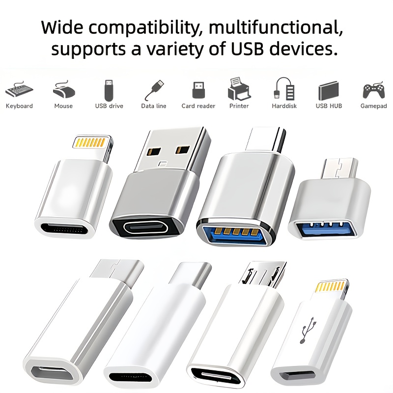 8PCS USB-C Adaptör Paketi Hızl - Micro Usb Cable incelemesi ve fiyatı